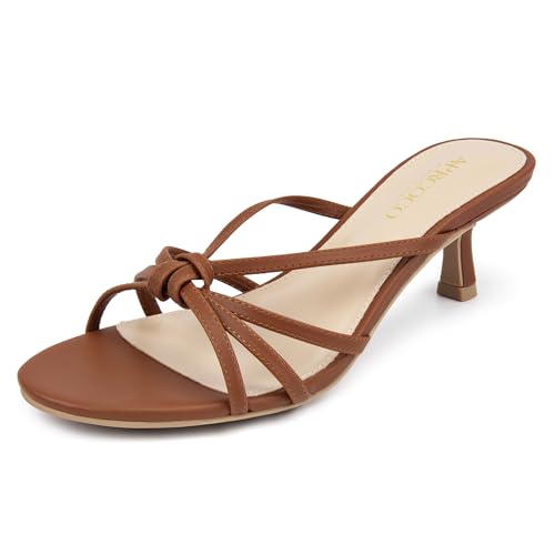 50% Off AprCoco Women's Strappy Kitten Heels Sandals - Image 7