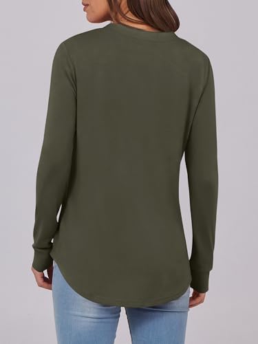 35% Off ANRABESS Women's Long Sleeve Henley Tops - Image 6