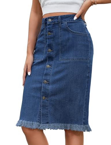 50% Off luvamia Denim Midi Skirt – Code SAB4HFI4 - Image 2
