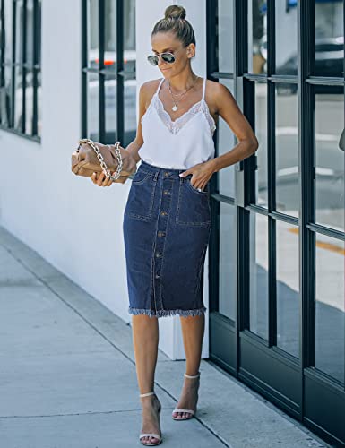 50% Off luvamia Denim Midi Skirt – Code SAB4HFI4 - Image 4