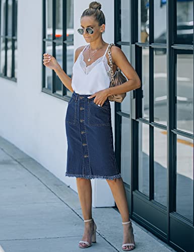 50% Off luvamia Denim Midi Skirt – Code SAB4HFI4 - Image 6