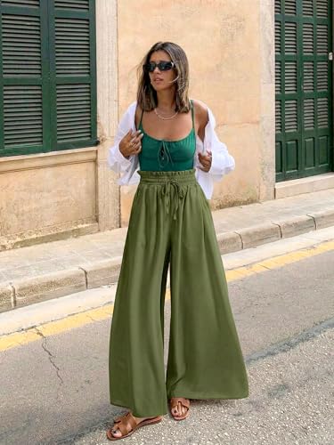 50% Off HONGTEYA Wide Leg Palazzo Pants for Women - Image 3