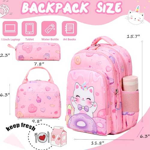 39% Off Jumpopack Girls Unicorn Backpack & Lunch Box Set - Image 5