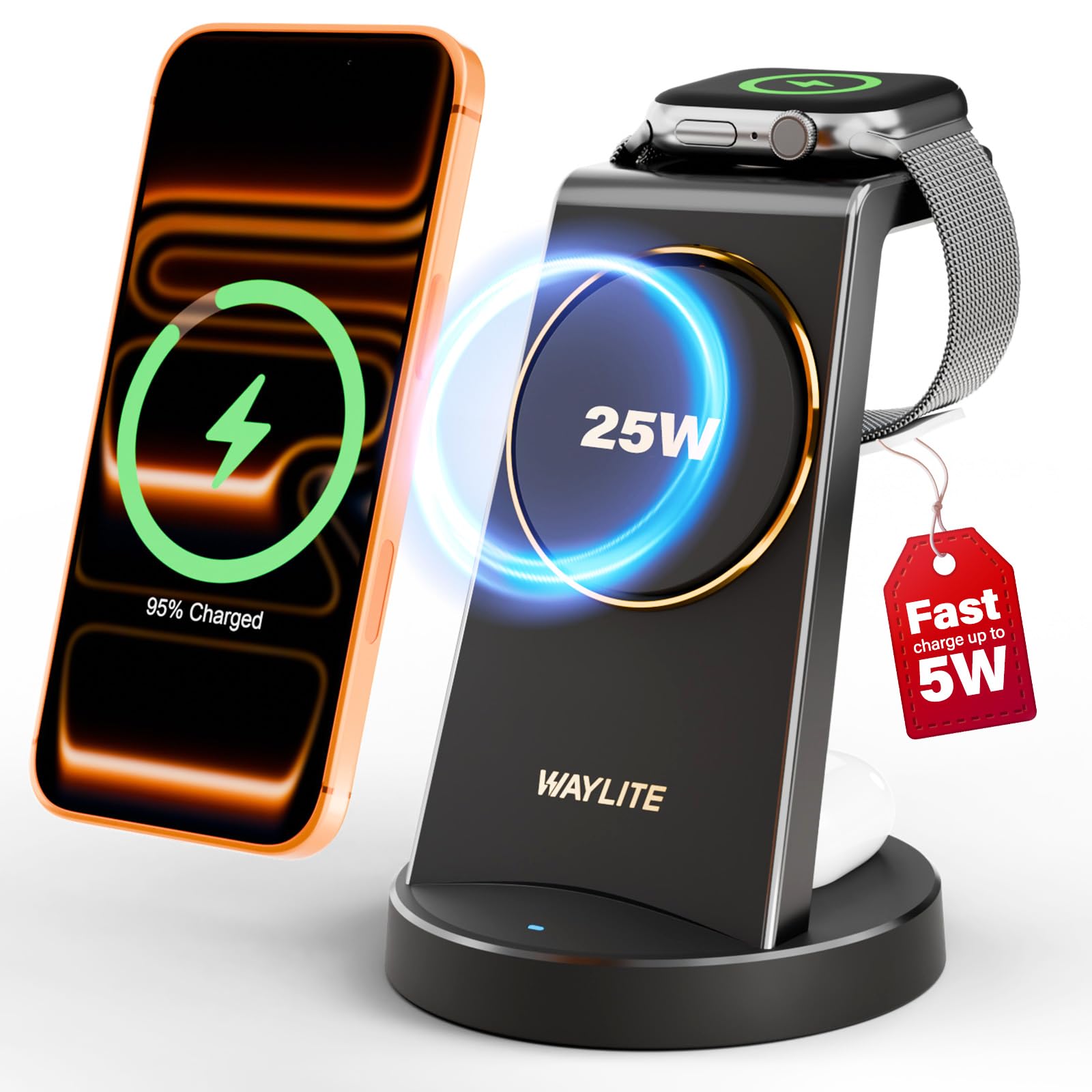 Save 5% on 3-in-1 Wireless Charging Station for iPhone