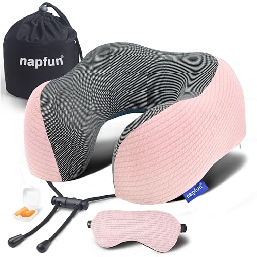 60% Off napfun Travel Neck Pillow Set with Sleep Mask - Image 2