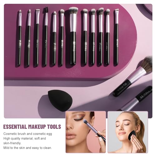 50% Off BS-MALL 14-Piece Makeup Brush Set with Travel Case - Image 7