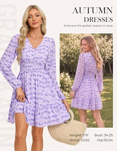 GRACE KARIN Floral Mini Dress for Weddings & Vacations - Image 4