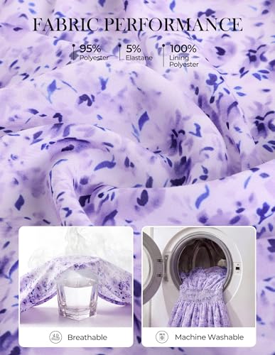 GRACE KARIN Floral Mini Dress for Weddings & Vacations - Image 6