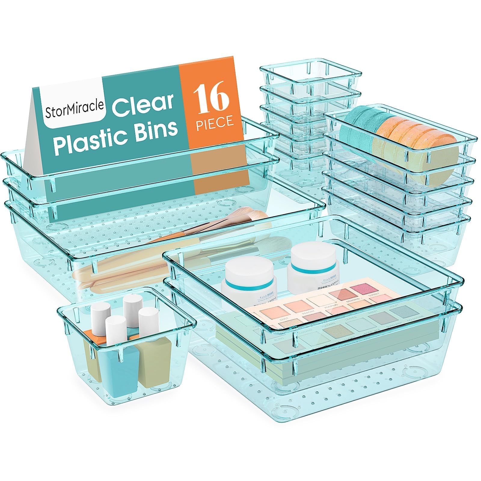 StorMiracle 16 PCS Drawer Organizer Set for Home - Image 1