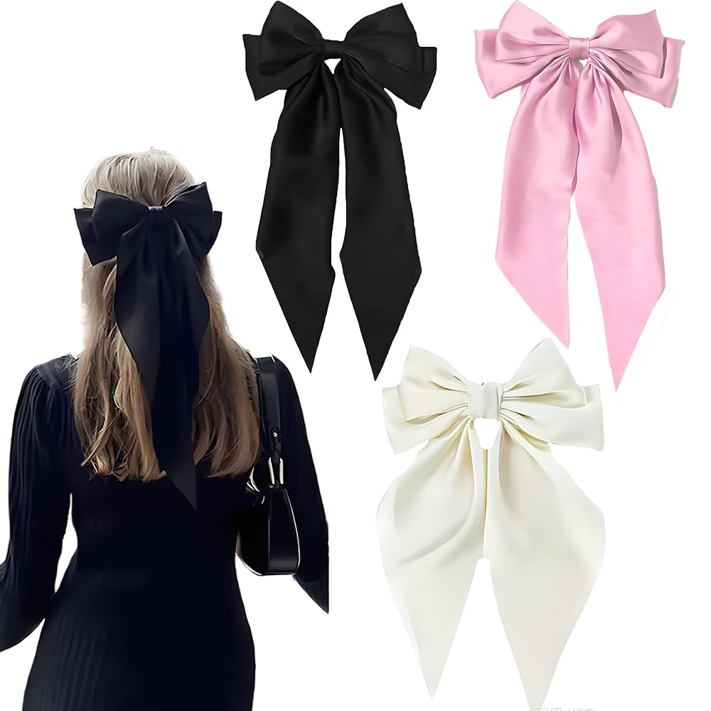 50% Off Large Bow Hair Clips - 3 Pack for $6.99