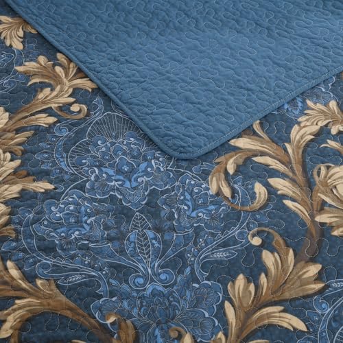 62% Off: 100% Cotton King Size Quilt Set with Floral Pattern - Image 4