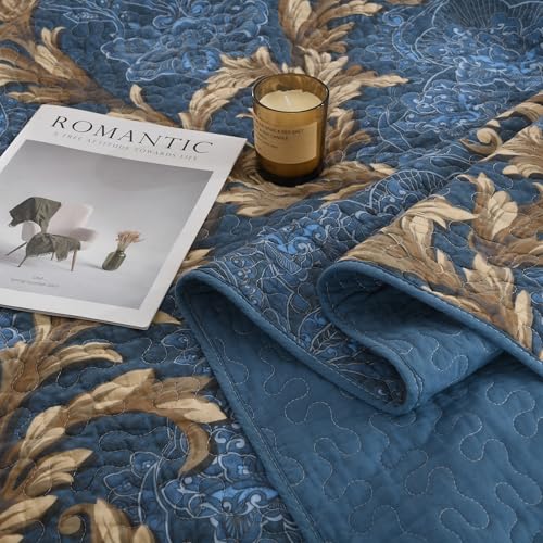 62% Off: 100% Cotton King Size Quilt Set with Floral Pattern - Image 5