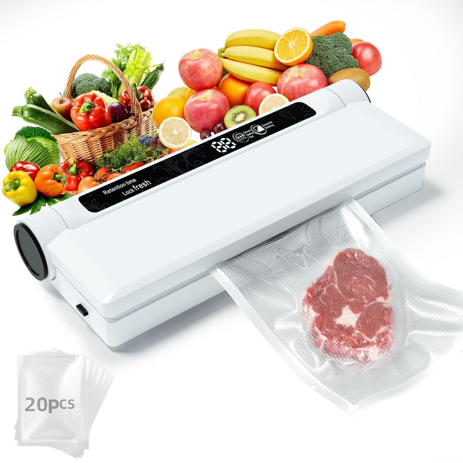 72% Off Compact Vacuum Sealer with 75KPA Suction - Image 1