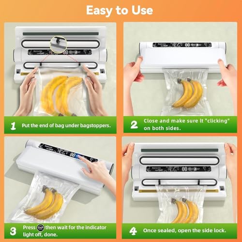 72% Off Compact Vacuum Sealer with 75KPA Suction - Image 3