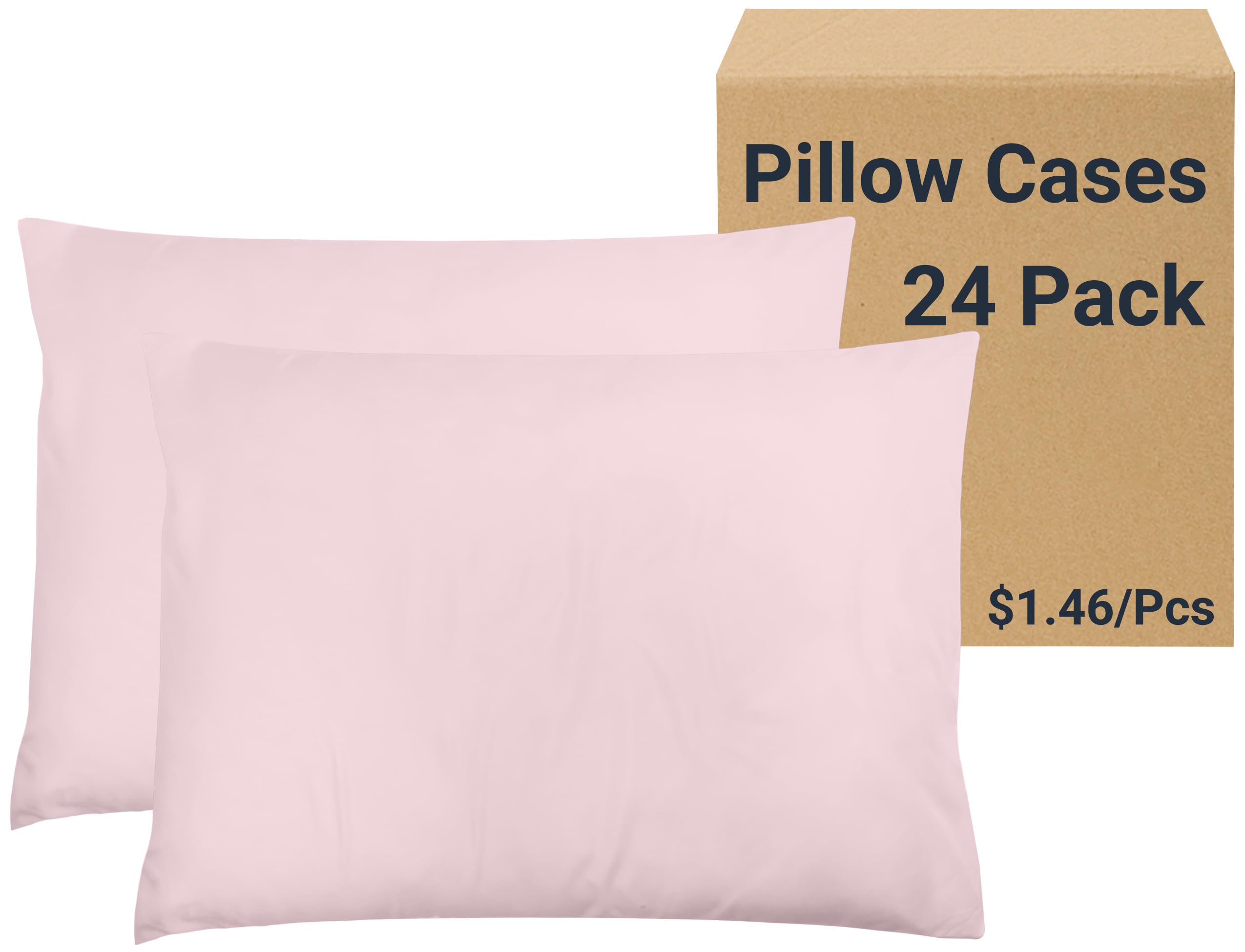 50% Off ZPECC 24-Pack Standard Pillowcases - Bulk Deal - Image 1