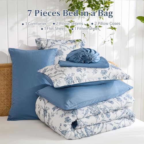 Save $30 on Luxudecor 7-Piece Floral Comforter Set - Image 8