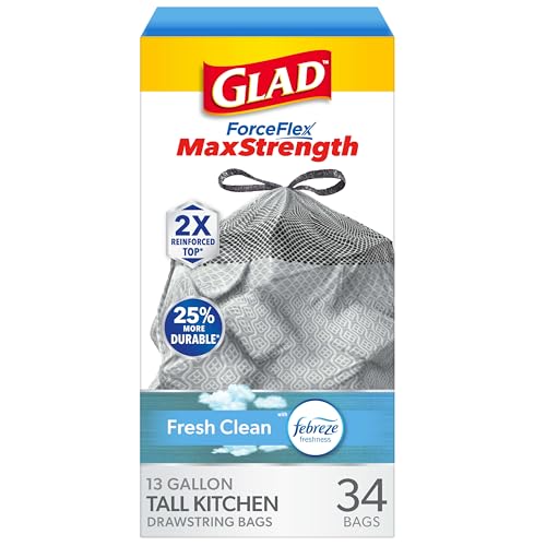 46% Off Glad ForceFlex Kitchen Trash Bags (13 Gal, 34 Ct) - Image 2