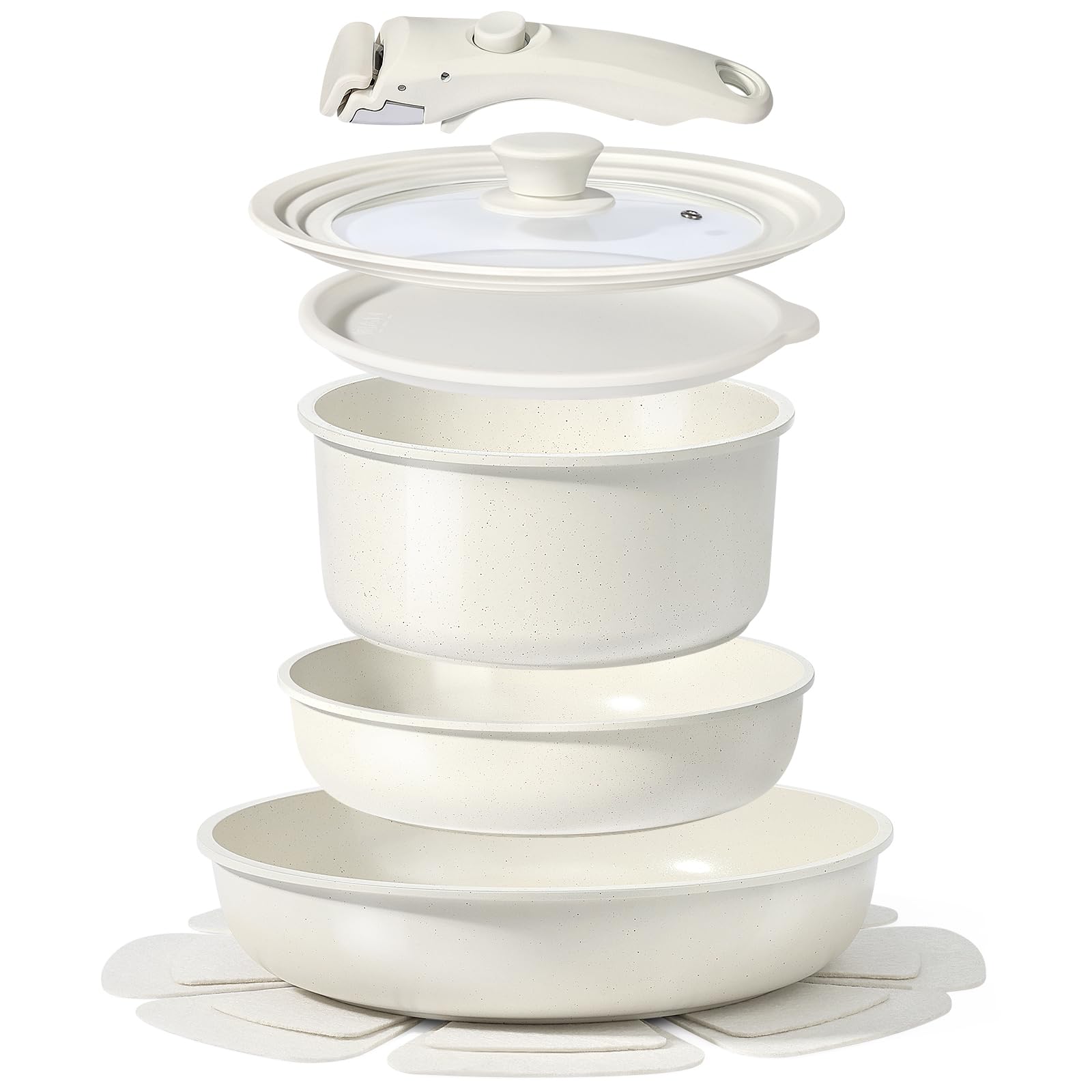 50% Off GiPP 8-Piece Ceramic Nonstick Cookware Set - Image 1