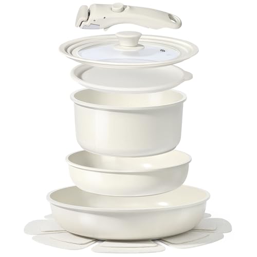 50% Off GiPP 8-Piece Ceramic Nonstick Cookware Set - Image 2