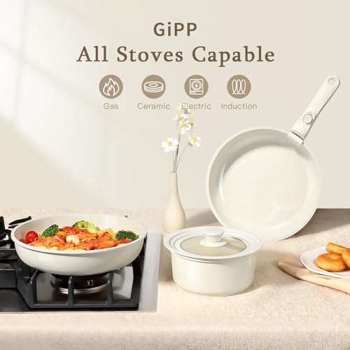 50% Off GiPP 8-Piece Ceramic Nonstick Cookware Set - Image 7