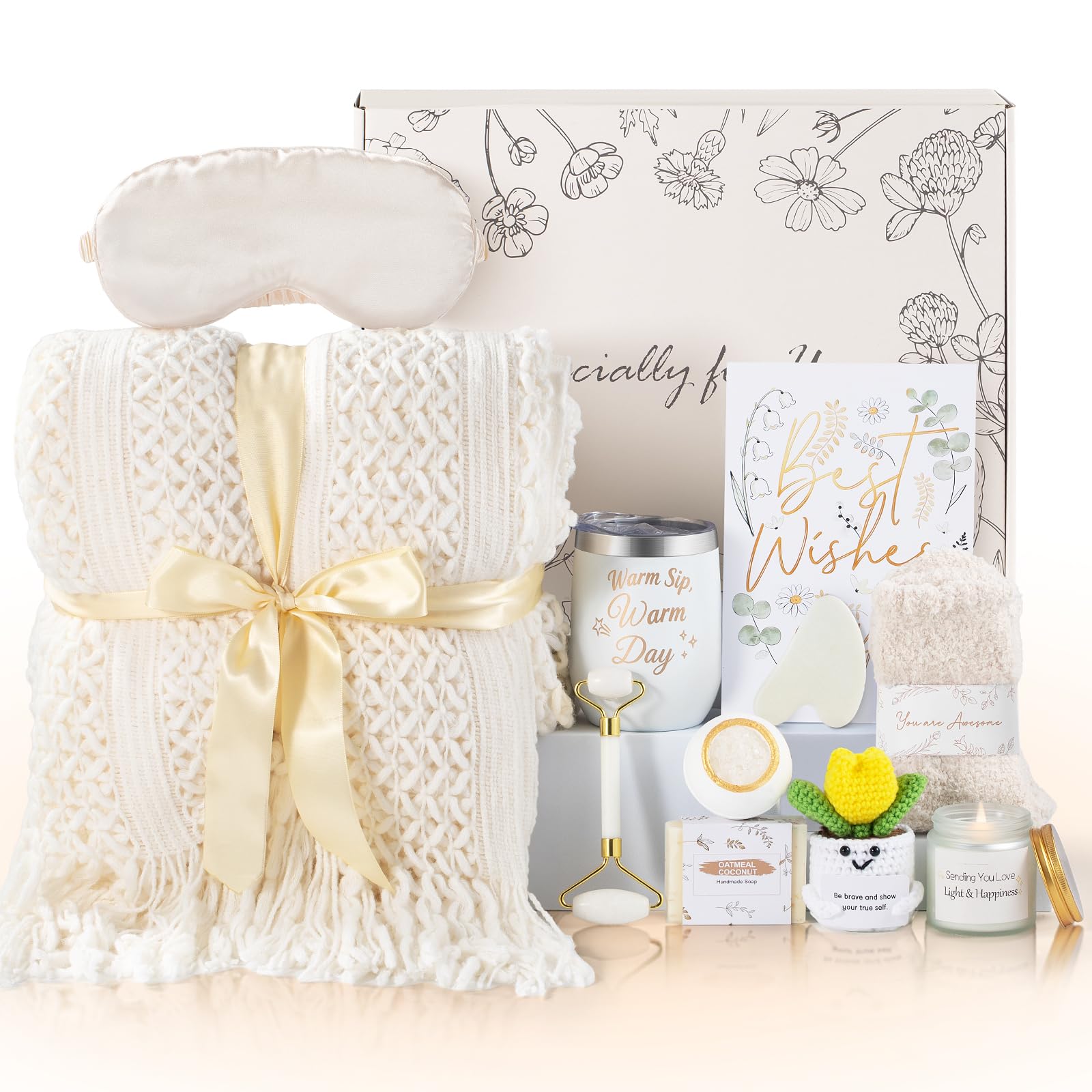 50% Off Get Well Soon Gift Basket for Women - 11 Pcs - Image 1