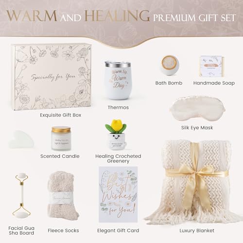 50% Off Get Well Soon Gift Basket for Women - 11 Pcs - Image 3