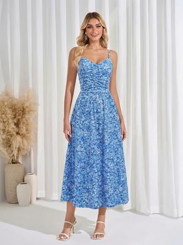 75% Off Boho Floral Midi Dress with Pockets - Image 7