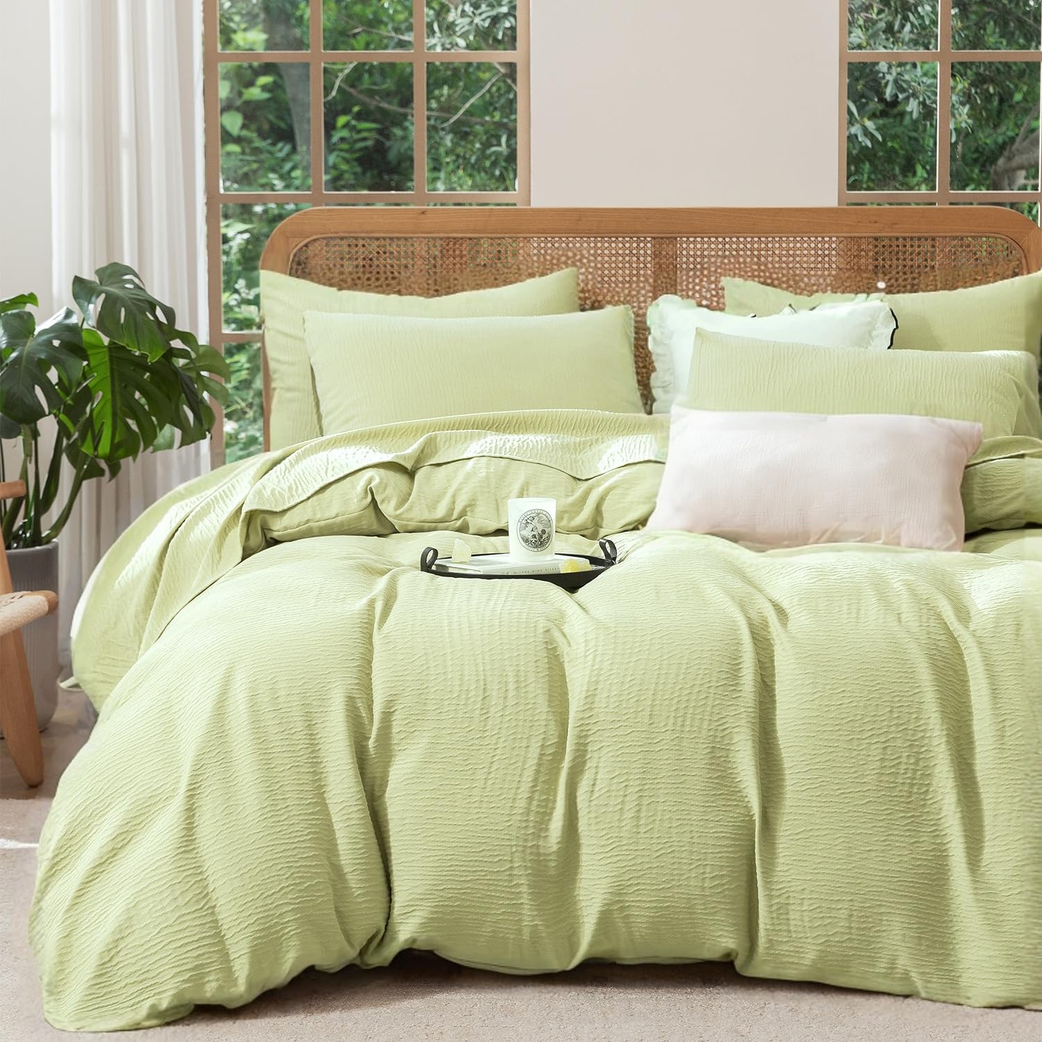50% Off King Size Duvet Cover - Soft Gauze, Zipper Closure - Image 1