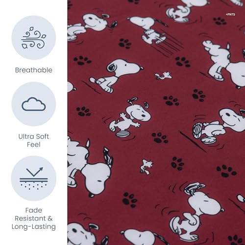 50% Off Berkshire Peanuts Queen Flat Sheet - Cute Snoopy Design - Image 5