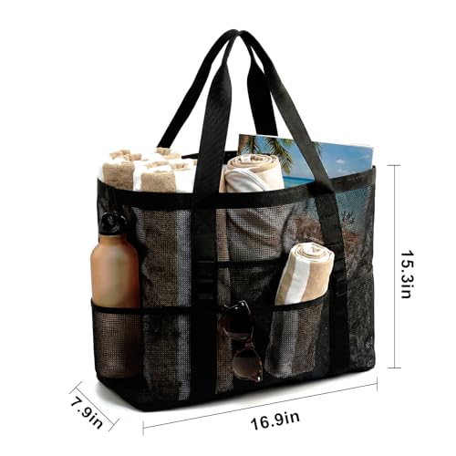 19% Off JOYPICKS Large Mesh Beach Tote for Women - Image 5