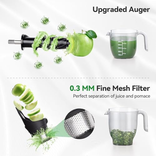50% Off Ormeo Home Cold Press Masticating Juicer - Image 4
