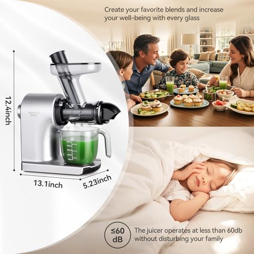 50% Off Ormeo Home Cold Press Masticating Juicer - Image 6