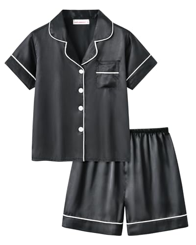50% Off Satin Summer Pajamas for Big Girls Unisex - Image 2
