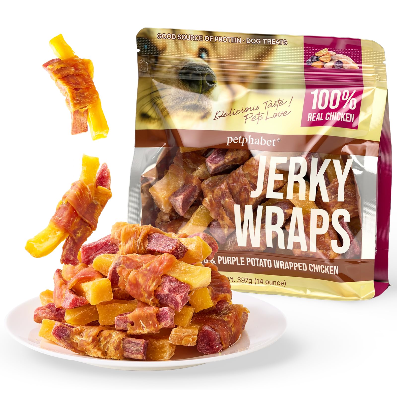 10% Off PETPHABET Chicken Wrapped Sweet Potato Dog Treats