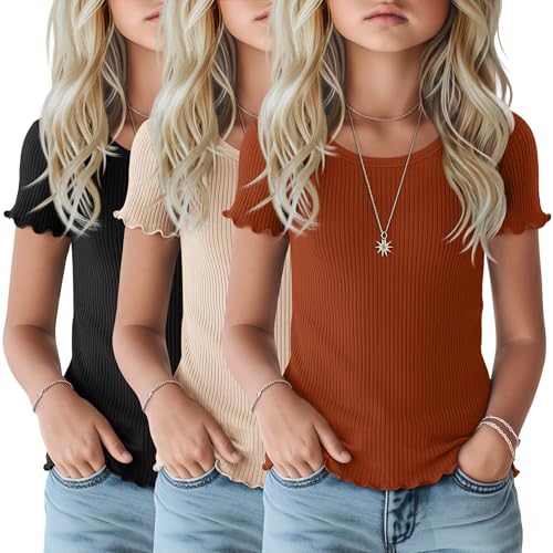 54% Off 3-Pack Girls Ribbed Shirts, Use Code CZX4UOCK - Image 2