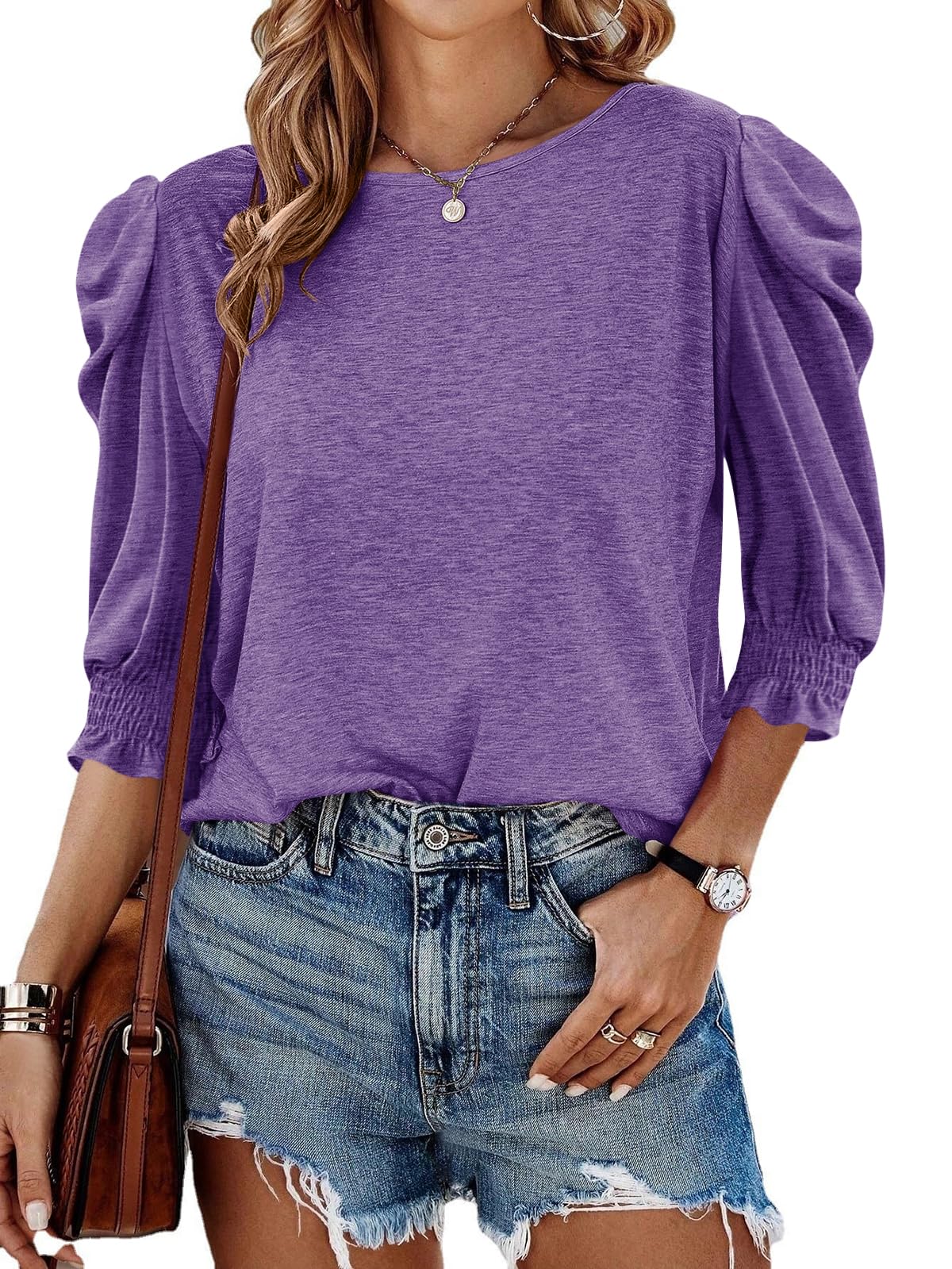 Up to 40% Off Tankaneo Women's 3/4 Sleeve Blouse Code JYE55SNV - Image 1