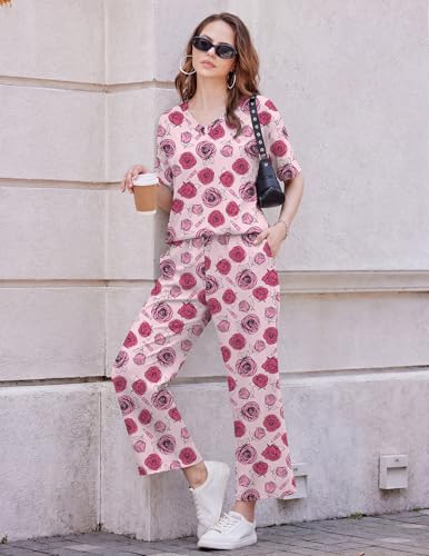 30% Off Ekouaer Women's Lounge 2 Pack Pajama Set - Image 5