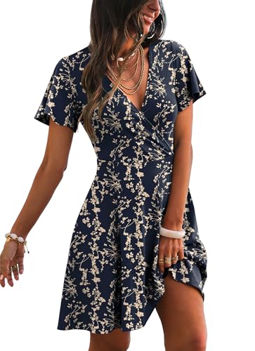 Save 50% on RUMIA Women's Wrap V Neck Summer Dress - Image 2