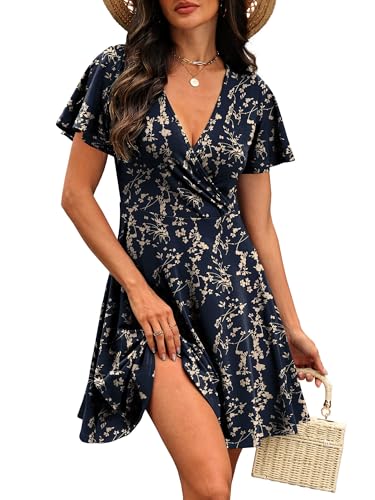 Save 50% on RUMIA Women's Wrap V Neck Summer Dress - Image 3