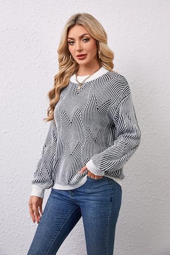 11.89 with code D5V49DDD Women's Striped Sweater - Image 5