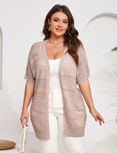 47% Off Wealywa Summer Crochet Cardigan Plus Size - Image 4