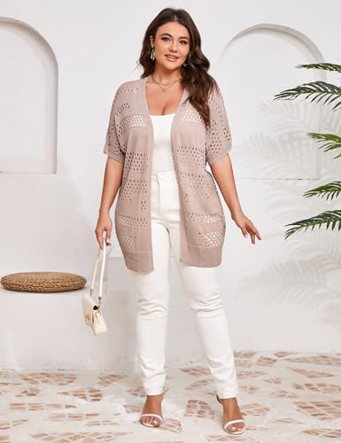 47% Off Wealywa Summer Crochet Cardigan Plus Size - Image 7