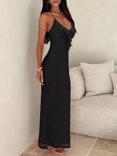33% Off Prinbara Women's Mesh Bodycon Maxi Dress - Image 5