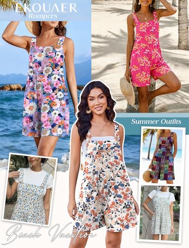 50% Off Ekouaer Women's Sleeveless Romper with Pockets - Image 7
