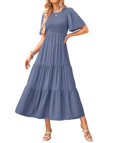 5% Off KIRUNDO Flutter Sleeve Midi Dress for Women - Image 2