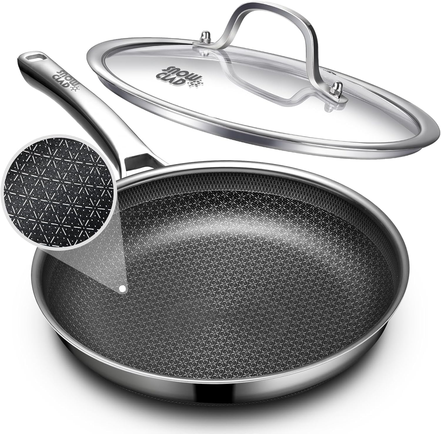 31% Off OATOFP 12-Inch Nonstick Frying Pan with Lid - Image 1