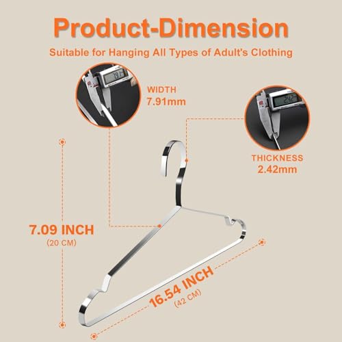 5-Pack Stainless Steel Hangers – Code IIDK5WET for Best Price - Image 3