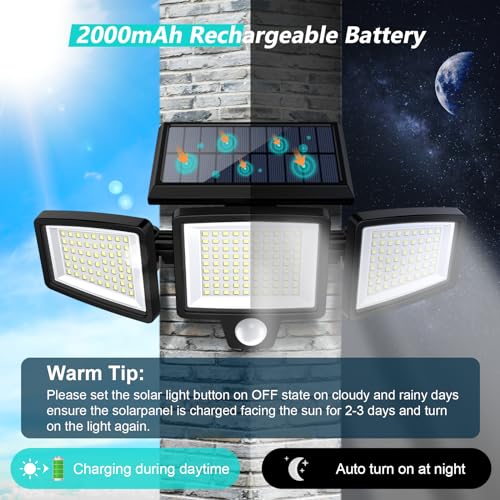 44% Off Tuffenough Solar Outdoor Security Lights 2-Pack - Image 5