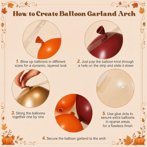 Save 50% with Code IBCNE6AL on 124-Pc Fall Balloon Arch Kit - Image 7