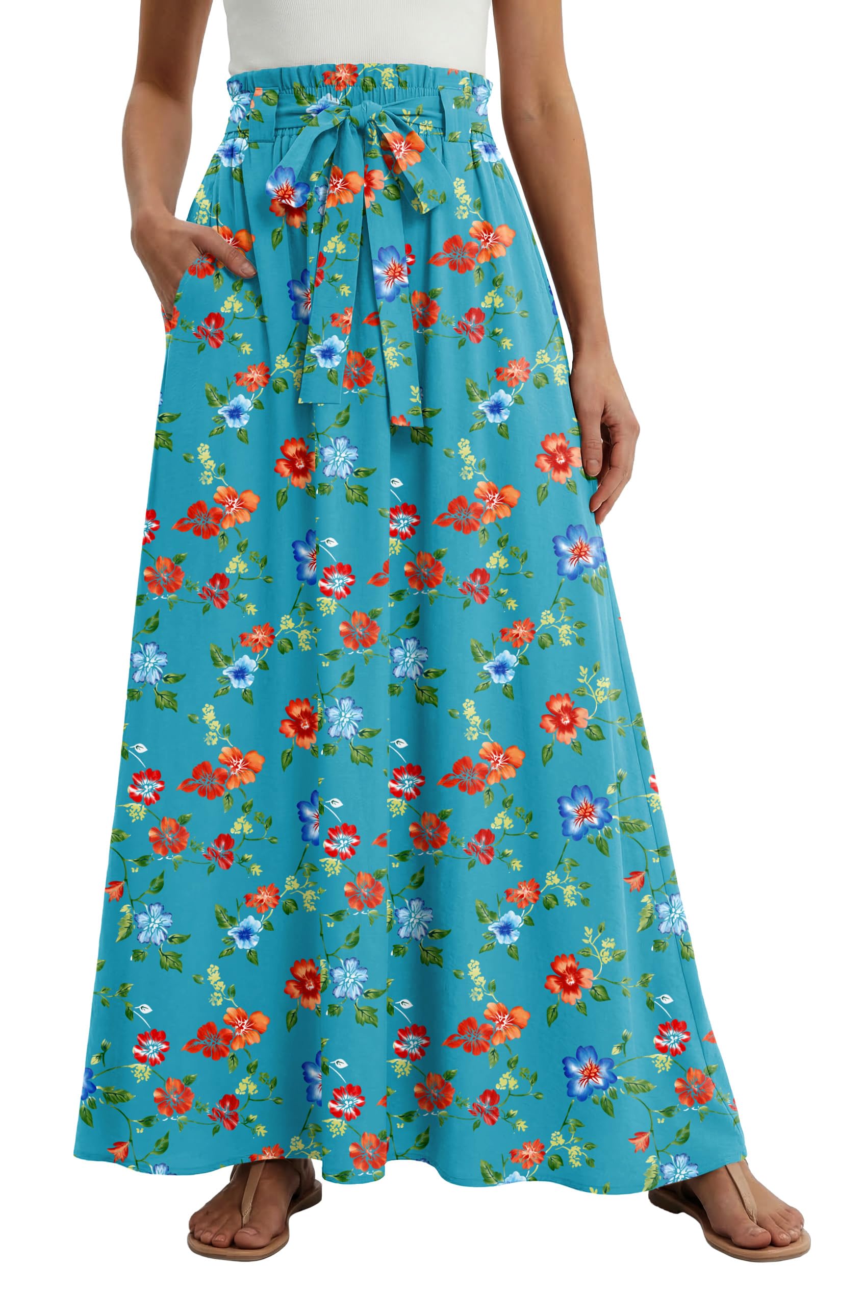 33% Off Lepunuo Women's Paper Bag Maxi Skirt - Image 1